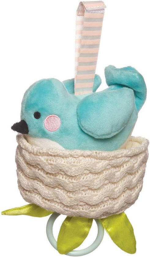 Manhattan Toy Lullaby Bird Pull Musical Crib Toy for Babies