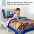 4 Set EVERYDAY KIDS Piece Toddler Bedding - Under Construction - Includes Comforter, Flat Sheet, Fitted Sheet