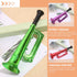 6Pcs Metallic Trumpet Toys - Kid Trumpet Instrument Plastic Blow Horn for Parties and Events - Random Color