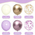 Purple & Gold Balloons - 60pcs 12inch Metallic Lavender & Champagne Balloons with Confetti for Celebrations