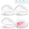 Smlpuame Pacifier Case,4 Pack BPA Free Pacifier Holder Case,Transparent Container Box for