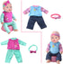 10 Sets 14-18 Inch 17 Inch 43cm UNICORN ELEMENT Baby Doll Clothes for Dolls, Baby Doll Clothes and Headbands Outfits