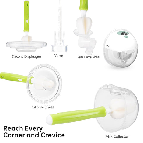 TEITEAI Momcozy Breast Pump Cleaning Kit, Compatible with Breast Pumps, Breast Pump Cleaning Brush, Breast Pump Brushes
