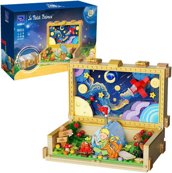 PANTASY The Little Prince Suitcase Building Blocks Set, Construct, Create, Play Building Kit for Adults