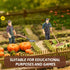 Toddmomy 12pcs Farm Accessories Model Miniature Farmers Figurines - Mini Farm for Kids & Toddlers