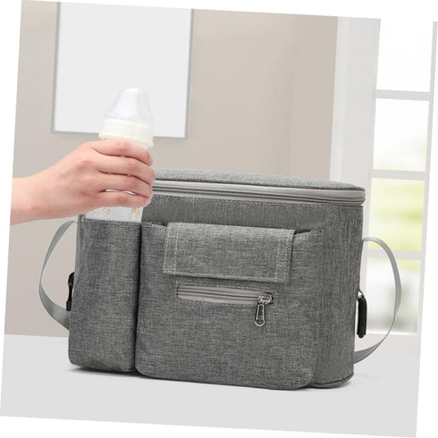 Mummy HANABASS Multi Functional Bag for Stroller Versatile Diaper Pouch Organizer for Supplies for Travel and Nursery