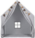 Kids Play Tent with Padded Mat & Star LED Lights for Ages 4-10, Large Indoor Play Room House Tent for Toddler Children
