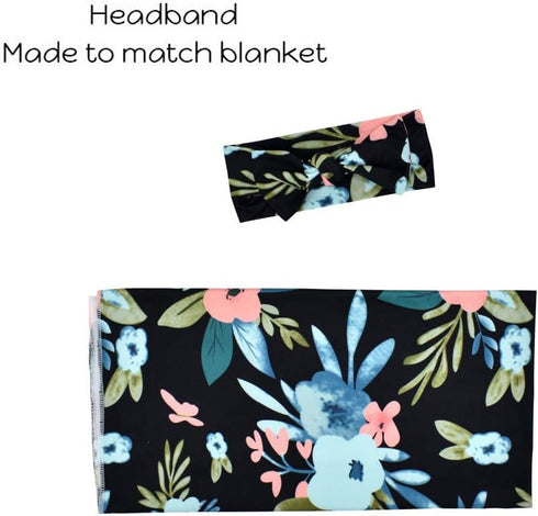 Culclendy 3 Pack, Floral Swaddle Blanket, Receiving Blankets Girl, Flower Swaddling Blanket, Baby Girl Swaddle Registry