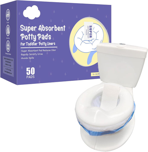 100 Packs Super Absorbent Urine Pads Portable Child Used with Travel Potty Bags Disposable Liners for Toddlers, Toilet