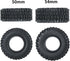 4PCS 1.0" Crawler Tires Rubber Wheel Tires Set for 1/24 Axial SCX24 RC Crawler Car (50mm)