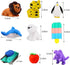 110Pcs Animal Erasers Kids Pencil Erasers Bulk - Mini Animal Food Toys, Classroom Rewards, Game Prizes