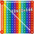 AK-SHIP Multiplication Game Table Bubble Toys, Educational Stress Relief for Teaching Operations
