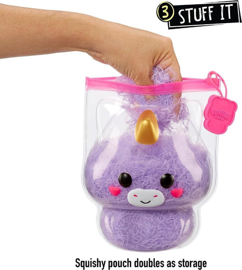 Fluffie Stuffiez Unicorn Small Collectible Plush, Surprise Reveal Unboxing with Huggable ASMR Fidget