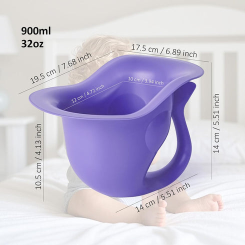 kvlvlbxf Newborn Baby Potty Trainer, Cute Fish Shape Portable Potty for Infant Potty Training, Diaper Free Use Indoor