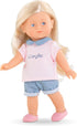 Corolle Mini Corolline Rosy 8" Doll Gift Set with Hair Brush and Extra Outfit for Kids Ages 3 Years and Up