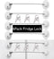 6 Pack Refrigerator Locks with 12 Keys - Child Safety Fridge Lock, Mini Fridge Lock, File Drawer Lock, Toilet Seat Lock