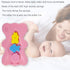 HALLO Soft Infant Bath Sponge, Skid Proof Baby Bath Mat, Newborn Odor Free (Pink)