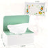 Diaper Wipes Dispenser Holder, Keeps Wipes Fresh Tissue Container with Lid (Green)