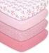 The Peanutshell 4-Pack Fitted Crib Sheet Set - Super Soft & Breathable