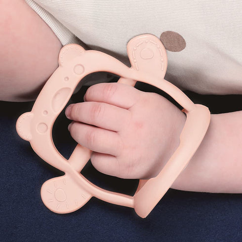 3+ Pack 1) Baby Wrist Silicone Teether Soothing Pacifier for Infants Months Babies Made in Korea Anti-Dropping