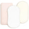 GRSSDER Stretchy Ultra Soft Fitted Bassinet Sheet 3 Pack, Universal Fit for