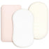 GRSSDER Stretchy Ultra Soft Fitted Bassinet Sheet 3 Pack, Universal Fit for