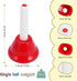 Hand Bells - 8 Note Musical Handbells Set with 10 Songbook, Percussion Instrument for Toddlers and Children