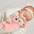 Puppy Baby Security Blanket for Toddler Infant Newborn Boys & Girls, Soft Lovey Stuffed Animal with Plush Fabric, Pink
