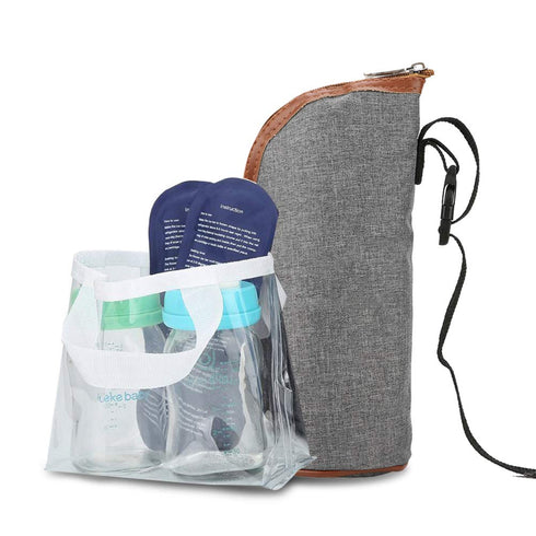 Semme Travel Breast Milk Bag Warmer, Baby Bottles, Bottle Warmer Bag, Portable Beverage and Baby Bottle Warmer Ideal