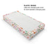 Colorful Flowers Leaves Butterflies Changing Pad Covers for Boy Girl, 32''x16'' Spring Boho Floral Unisex Fitted Mats