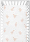 CaTaKu Mini Crib Sheets Fitted for Girls Boys Cute Gooses Duck Baby Crib