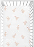 CaTaKu Mini Crib Sheets Fitted for Girls Boys Cute Gooses Duck Baby Crib