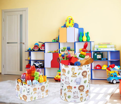 Kids Laundry Hamper,Baby Laundry Basket Animal Storage Baskets for Kids Room Decor,Nursery Hamper,Bedroom,Toy