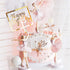 HYSTYLE 3 Pcs Pink Dancing Ballerina Girl Figurine, Miniature Figure Collection Playset Doll Toy for Cake Decoration