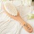 DOYOUWE Set Personalized Baby Hairbrushes, Gently Grooms Baby's Hair, Natural Wooden Hairbrush Baby Brush for Newborns