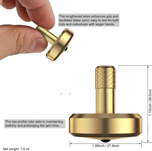 13+, 5-8), DST-820 DjuiinoStar Premium Spinning Top: Lengthened Stem, Easy to Twirl, High Performance (BR AVG CNC