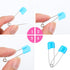 Yolev 50Pcs Diaper Pins Colored Baby Safety Pins Plastic Head Baby Diaper Pins for Ccloth Diapers with Safe Locking