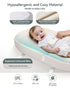 COMOMY Baby Changing Pad with Wipeable & Waterproof PU Cover, Contoured Diaper Changing Pad for Dresser with Non-Slip