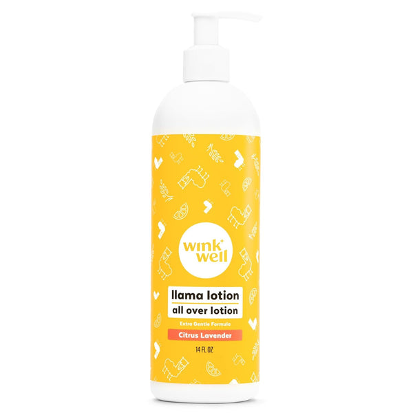 Wink Well Llama Baby Lotion for Kids- Gentle Baby Moisturizer for Calming