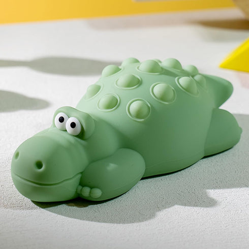 Night Light for Kids, Cute Silicone Nursery Crocodile Lamp with White Noise,