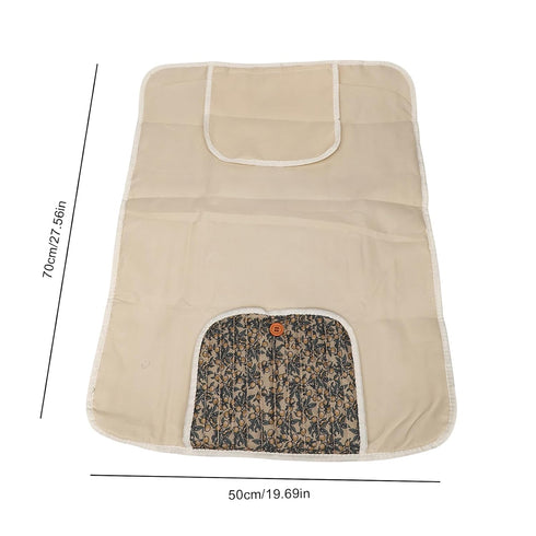 Floral Quilted Baby Diaper Changing Pad - Brown Floral Design