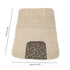 Floral Quilted Baby Diaper Changing Pad - Brown Floral Design