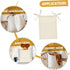 VALICLUD Multi Functional Linen Bedside Hanging Organizer Pouch Space Saving Storage Bag for Books and Daily Supplies