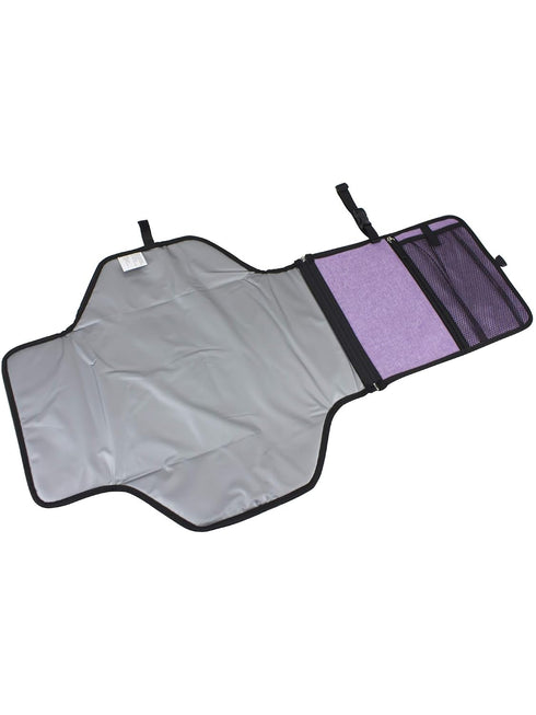 BODHI Baby Portable Water Resistant Diaper Changing Pad & Diaper Changing Kit Travel Bag Baby Station On The Go, Purple