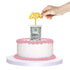 Money Cake Pull Out Kit Includes 1 Money Box, 1 Plastic Roll, 50 Transparent Bags, and Happy Birthday Cake Topper