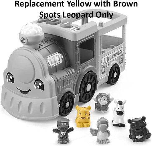 Replacement Part for Fisher-Price Little People Big ABC Animal Train Playset - HCL79 ~ Replacement Yellow with Brown Spots Leopard