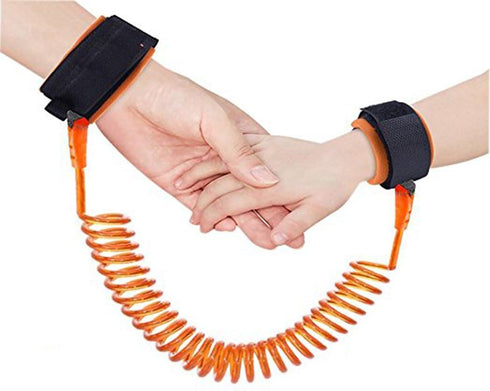 Baby Child Anti-Lost Safety Wrist Link Harness Strap - Walking Hand Belt for Toddlers, Kids (1.5m Orange)