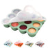 Baby Food Storage Container - 1.5oz x 12 Pods Silicone Freezer Tray with Lid for Homemade Baby Food (Green)