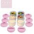 2 Pack, Termichy Stackable Formula Dispenser Portable Milk Powder Container, Baby Pink