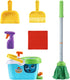 Set 3-5, LeapFrog Clean Sweep Learning Caddy, Kids Mop and Broom Cleaning Toy for Ages Blue